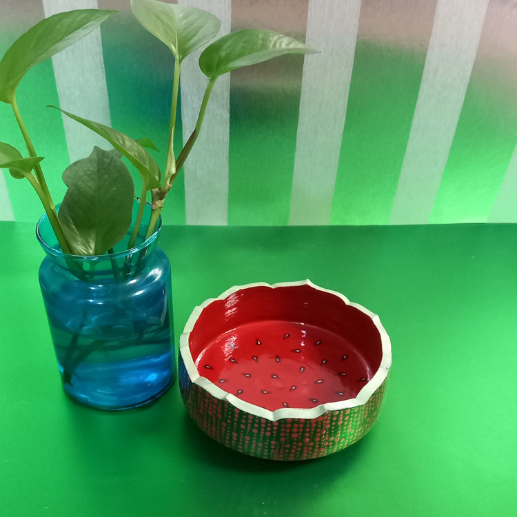 خرید کاسه لبه دالبری طرح هندوانه از فروشگاه رینبوآرت