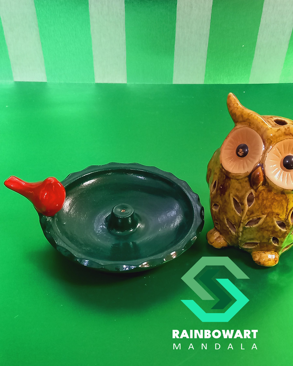 سفارش جاعودی سفالی با رنگ و طرح دلخواه از فروشگاه رینبوآرت