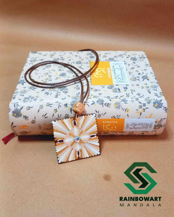 خرید گردنبند قهوه ای طرح ماندالا و دات ماندالا با ارسال رایگان در رشت