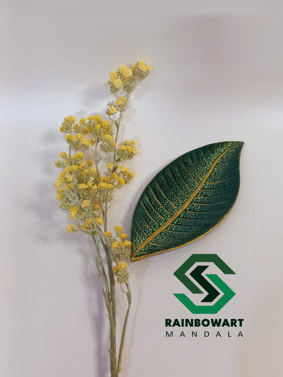 سفارش ظروف تزئینی برگ با رنگ و طرح دلخواه از فروشگاه رینبوآرت