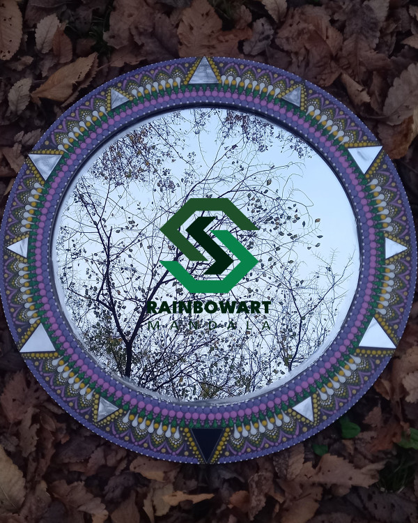 سفارش آینه دیورای با طرح و رنگ دلخواه از فروشگاه رینبوآرت