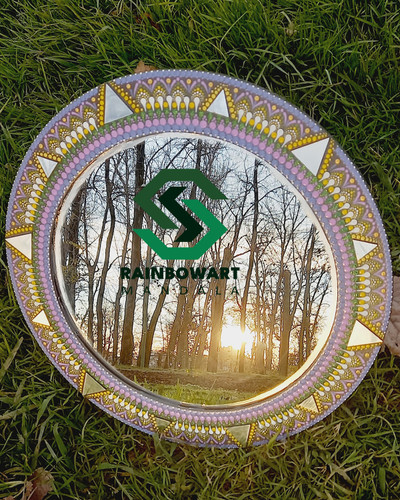 خرید آینه دیواری ماندالا و دات ماندالا از فروشگاه رینبوآرت