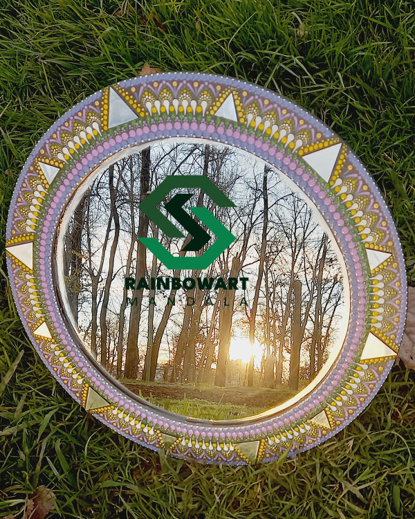 خرید آینه دیواری ماندالا و دات ماندالا از فروشگاه رینبوآرت