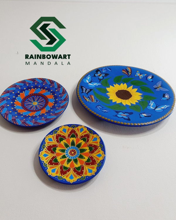 سفارش ست دیوارکوب سفالی از فروشگاه رینبوآرت ساخته شده توسط سهیلا میرزایی