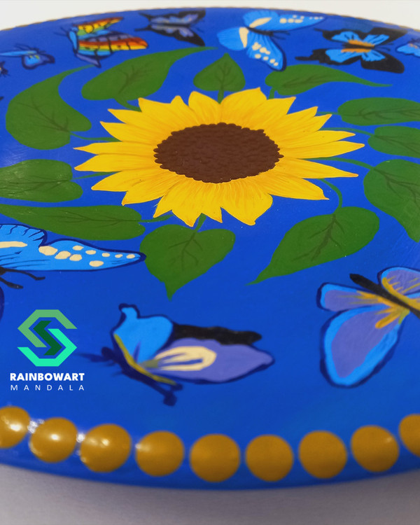 سفارش دیوارکوب سفالی بزرگ با رنگ و طرح دلخواه از فروشگاه رینبوآرت