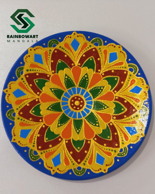 خرید دیوارکوب سایز کوچک با نقوش ماندالا و دات ماندالا از فروشگاه رینبوآرت