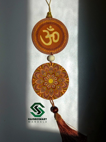 آویز دیواری دو تکه تم قهوه ای