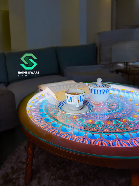 میزنوری چوبی mdf درست شده توسط سهیلا میرزایی با قابلیت LED