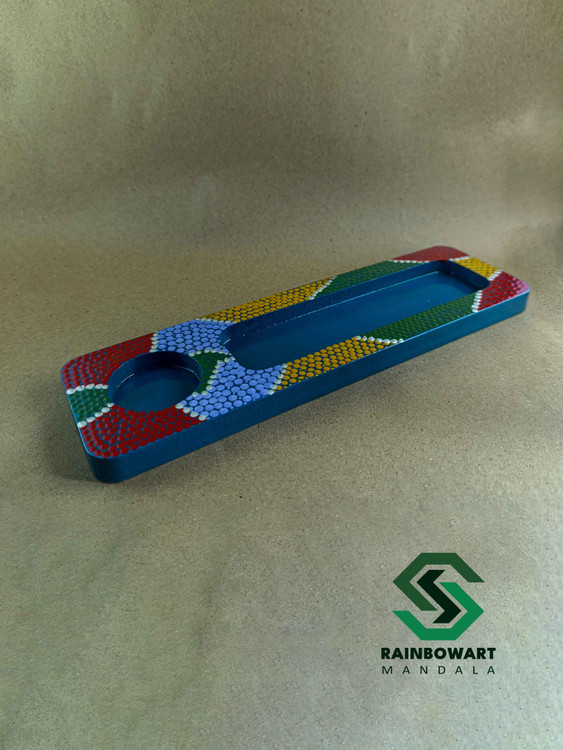 جاعودی و جاوارمری بنفش چوبی | طرح ماندالا و دات ماندالا | ساخته شده توسط سهیلا میرزایی | خرید از فروشگاه رینبوآرت | ارسال رایگان در رشت